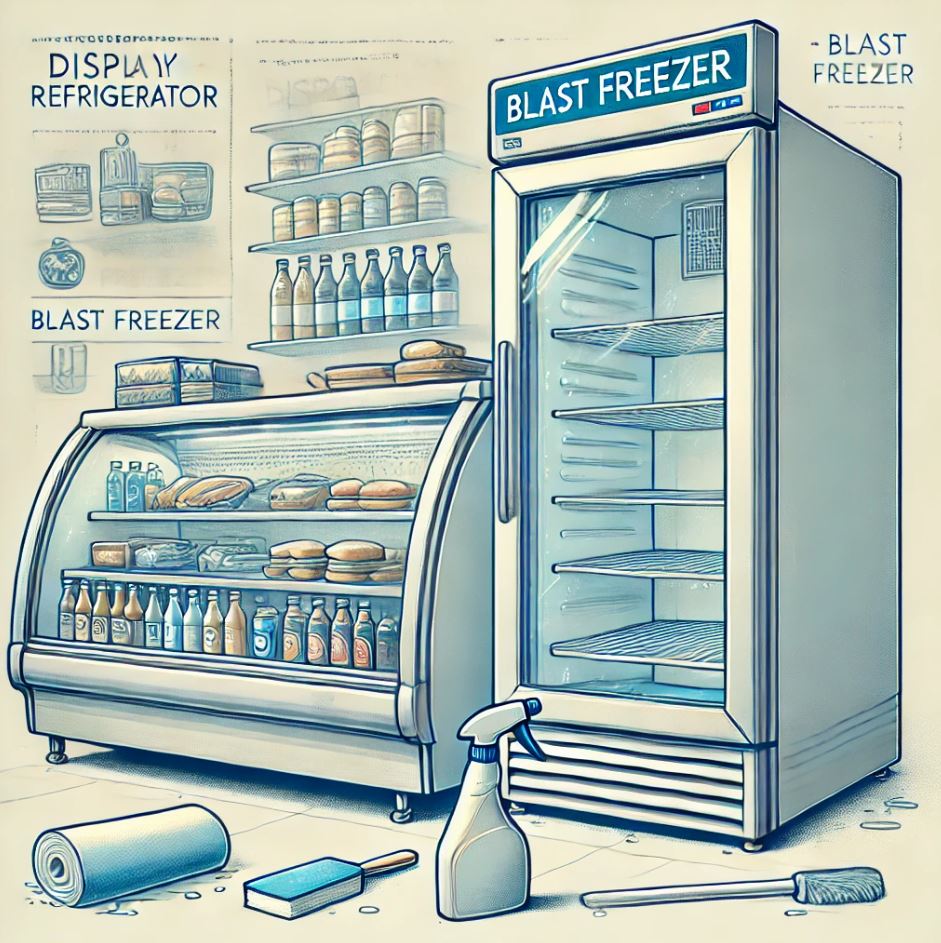 اهمیت نظافت و نگهداری صحیح از یخچال ویترینی و شوک فریزر: راهنمای جامع