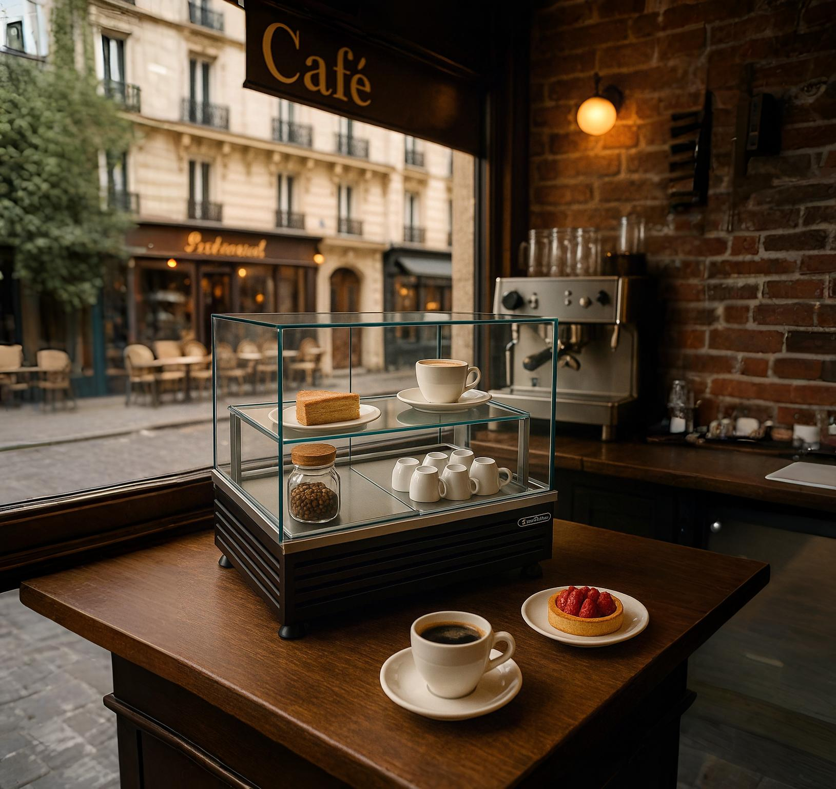 یخچال ویترینی شوکیس بدون فریم فرانسوی؛ ترکیب طراحی لوکس و کارایی بالا