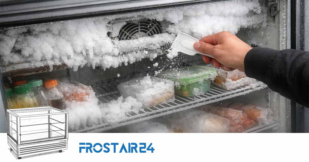 ۷علت برفک زدن یخچال ویترینی؛ راهکارهایی سریع‌ و مؤثر